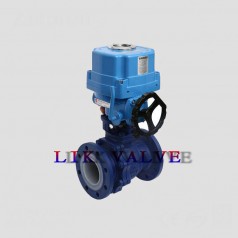 進口電動襯氟球閥-進口電動襯氟、襯陶瓷球閥