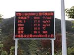 梅州雙髻山公園LED屏幕顯示負氧離子監(jiān)測系統安裝案例